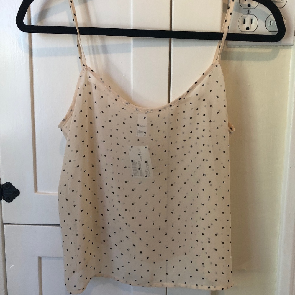 Small Polka Dot Chiffon Top - Never Worn